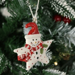 Set Of 6 Novelty Snowman Christmas Tree Decorations Boxed -XS-Stock XS4516 2