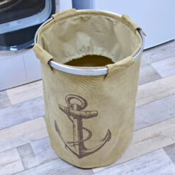 Anchor Large Foldable Pop Up Fabric Laundry Hamper Bag Washing Storage Basket -XS-Stock XS4629 LS 3 opt