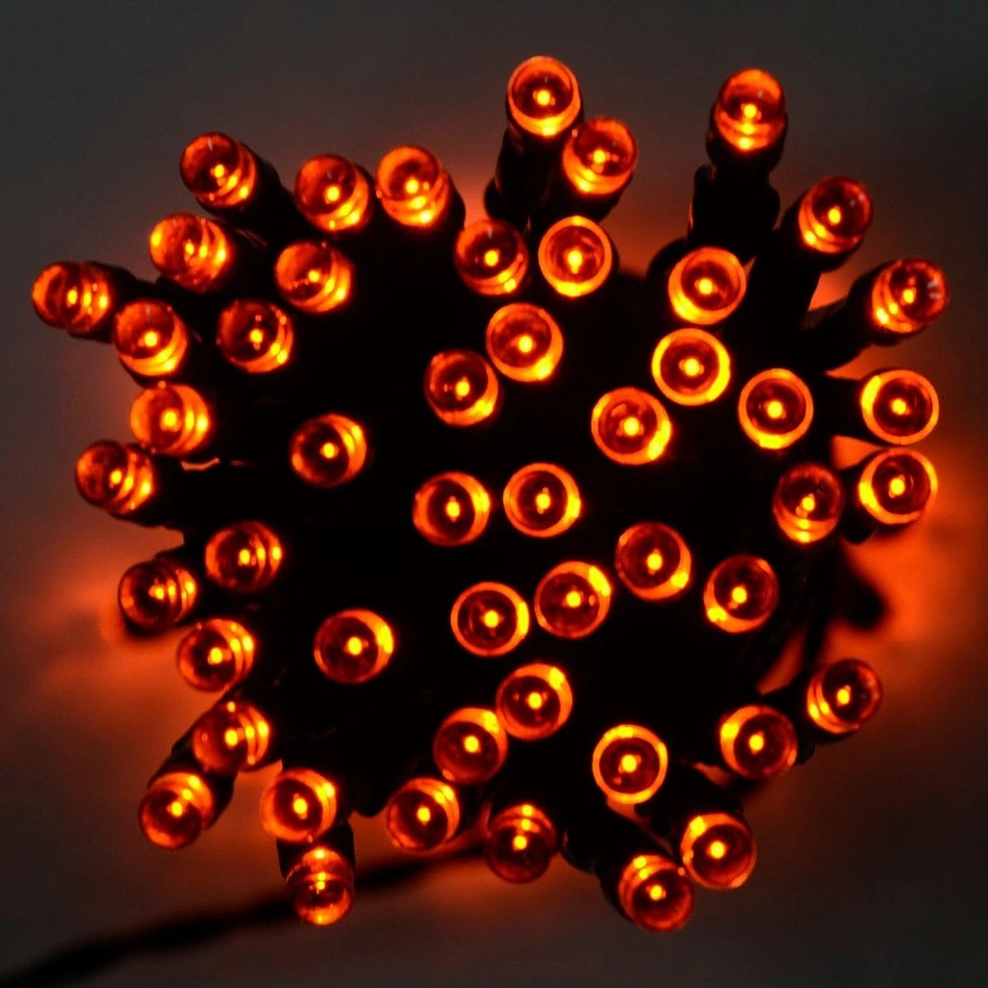 100 LED Orange String Fairy Lights Halloween Decoration 1 100 LED Orange String Fairy Lights Halloween Decoration