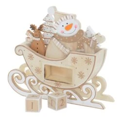 Snowman Sleigh Wooden Christmas Calendar With Number Blocks -XS-Stock XS5123 1600 2 89155.1508496858.1100.1100