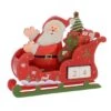 Santa Sleigh Wooden Christmas Calendar With Number Blocks