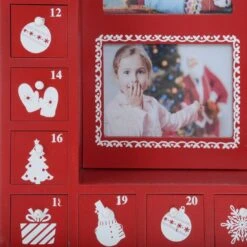 Wooden Red And White Xmas Photo Advent Calendar With Drawers -XS-Stock XS5247 1600 4 14397.1508508656.1100.1100