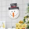 Snowman Head Christmas Wooden Countdown Advent Calendar 23cm