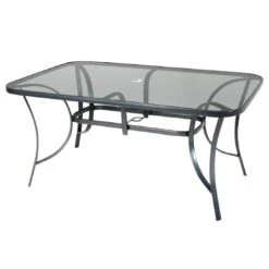 Cadiz 11 Piece Garden Furniture Set Parasol Grey Metal Frame -XS-Stock XS5447 table 1600 opt 72139.1585654320.1100.1100