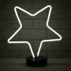 Star Neon White Table Lamp Bright LED Rope Light Feature