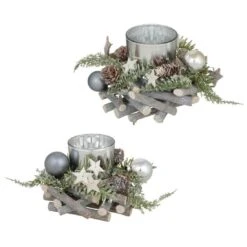 Round Wooden Tealight Candle Holder Christmas Decoration -XS-Stock XS5765 Master 1600 1 04455.1536854237.1100.1100