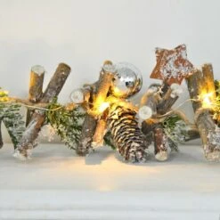 1m Pre-Lit Decorated Wooden Garland Christmas Decoration -XS-Stock XS5773 LS 2 opt 28529.1604319290.1100.1100