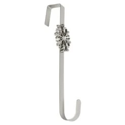 Christmas Wreath Hanger Snowflake Silver Metal Door Hook 35cm -XS-Stock XS5834 1600 2 88053.1539771216.1100.1100