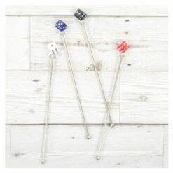 Set Of 4 Swizzle Sticks Cocktail Stirrers Stainless Steel -XS-Stock XS5988 1600 3 opt 47338.1586163401.1100.1100