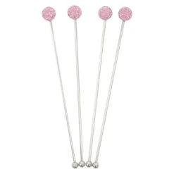 Set Of 4 Swizzle Sticks Cocktail Stirrers Stainless Steel -XS-Stock XS5990 1600 2 opt 78704.1586163344.1100.1100