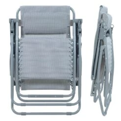 Garden Recliner Chair Silver Grey Marl Zero Gravity Relaxer Texteline -XS-Stock XS6041 1600 10 opt 39511.1585041283.1100.1100