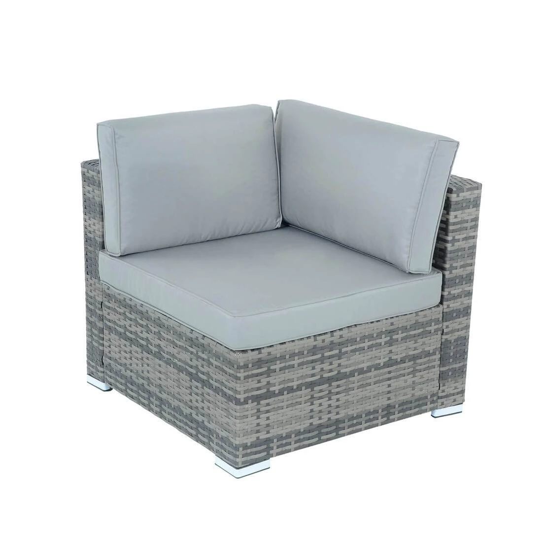 Monaco 10pc Garden Sofa Set Grey Rattan Patio Furniture 5 Monaco 10pc Garden Sofa Set Grey Rattan Patio Furniture - Image 5