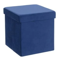 Hodge & Hodge Velvet Effect Storage Ottoman With Lid 23 Hodge & Hodge Velvet Effect Storage Ottoman With Lid -XS-Stock XS6243 1 opt