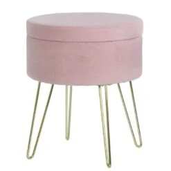 Hodge & Hodge Aria Plush Velvet Storage Stool With Gold Legs 18 Hodge & Hodge Aria Plush Velvet Storage Stool With Gold Legs -XS-Stock XS6405 1600 1 opt 20152.1603899205.1100.1100