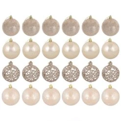 24pk Mixed Metallic Christmas Tree Baubles Bumper Set 8cm -XS-Stock XS6474 1600 2 85674.1569325225.1100.1100