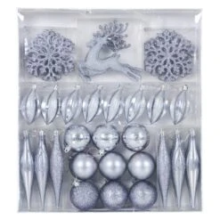 45pc Metallic Christmas Tree Decoration Set Mixed Baubles -XS-Stock XS6478 1600 1 36435.1592469846.1100.1100