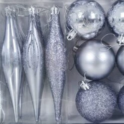 45pc Metallic Christmas Tree Decoration Set Mixed Baubles -XS-Stock XS6478 1600 4 92002.1569324545.1100.1100