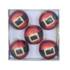 5pk Large Novelty Santa Belt Christmas Tree Baubles 10cm -XS-Stock XS6480 1600 3 71213.1569323959.1100.1100