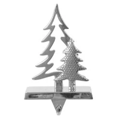 Silver Christmas Stocking Hanger Mantel Shelf Decoration -XS-Stock XS6483 1600 1 84630.1567522914.1100.1100