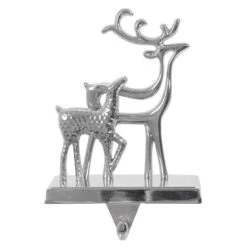 Silver Christmas Stocking Hanger Mantel Shelf Decoration -XS-Stock XS6484 1600 1 51641.1574758208.1100.1100
