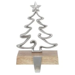 Christmas Stocking Hanger Metal Shape With Faux Wood Base -XS-Stock XS6485 1600 1 41148.1567522743.1100.1100