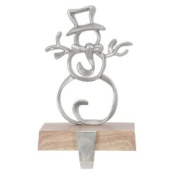 Christmas Stocking Hanger Metal Shape With Faux Wood Base -XS-Stock XS6486 1600 1 77178.1567522760.1100.1100