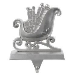 Silver Christmas Stocking Hanger Mantel Shelf Decoration -XS-Stock XS6489 1600 1 69720.1567522957.1100.1100