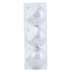 3pk Shiny Christmas Tree Baubles With Glitter Snowscape -XS-Stock XS6490 1600 3 32612.1569832922.1100.1100