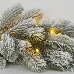 6ft Luxury Pre-Lit Christmas Garland With Artificial Snow -XS-Stock XS6519 1600 3 17093.1570100176.1100.1100