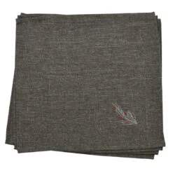 Christmas Tree Embroidered Tablecloths Napkins Fabric Dark Grey -XS-Stock XS6567 1600 1 61279.1570025531.1100.1100