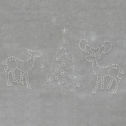 Christmas Reindeer Tablecloths Napkins Diamante Grey Red 17 Christmas Reindeer Tablecloths Napkins Diamante Grey Red -XS-Stock XS6572 detail 54135.1571051163.1100.1100