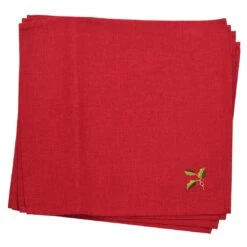 Christmas Holly Tablecloths Napkins Green Red Fabric Cover -XS-Stock XS6599 1600 1 72710.1570094056.1100.1100