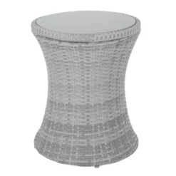 Azuma Drinks Cooler Table Garden Patio Rattan Black Or Grey -XS-Stock XS6602 1600 4 opt 18398.1584968955.1100.1100