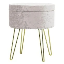 Hodge & Hodge Aria Plush Velvet Storage Stool With Gold Legs 20 Hodge & Hodge Aria Plush Velvet Storage Stool With Gold Legs -XS-Stock XS6630 1600 1 opt 28937.1597142984.1100.1100