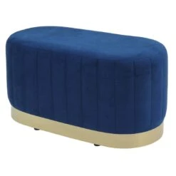 Hodge And Hodge Aurora Velvet Oval Ottoman Seat Gold Base -XS-Stock XS6657 1600 1 opt 57383.1594982162.1100.1100