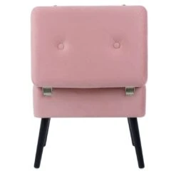Suitcase Storage Stool Velvet Seat Black Legs Silver Clasps -XS-Stock XS6693 1600 4 opt 08227.1599219086.1100.1100