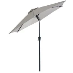 2.5m Round Parasol Crank Tilting Garden Patio Shade Umbrella -XS-Stock XS6923 1600 2