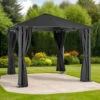 Azuma Gazebo Garden Pavillion Party Tent Curtains Marquee 3m