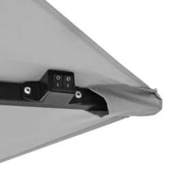 Azuma 3m Square Parasol Solar LED Lights Offset Garden Canopy -XS-Stock XS6954 1600 8