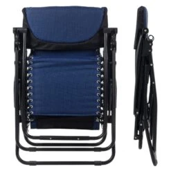 Padded Garden Recliner Relaxer 2 Tone Blue Zero Gravity Chair Garden Seat -XS-Stock XS6959 1600 9