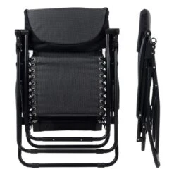 Padded Garden Recliner Relaxer 2 Tone Grey Zero Gravity Chair Garden Seat -XS-Stock XS6960 1600 9