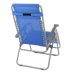 Garden Recliner Chair French Blue Zero Gravity Relaxer Textilene -XS-Stock XS6961 1600 4