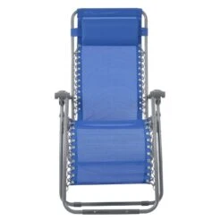 Garden Recliner Chair French Blue Zero Gravity Relaxer Textilene -XS-Stock XS6961 1600 5