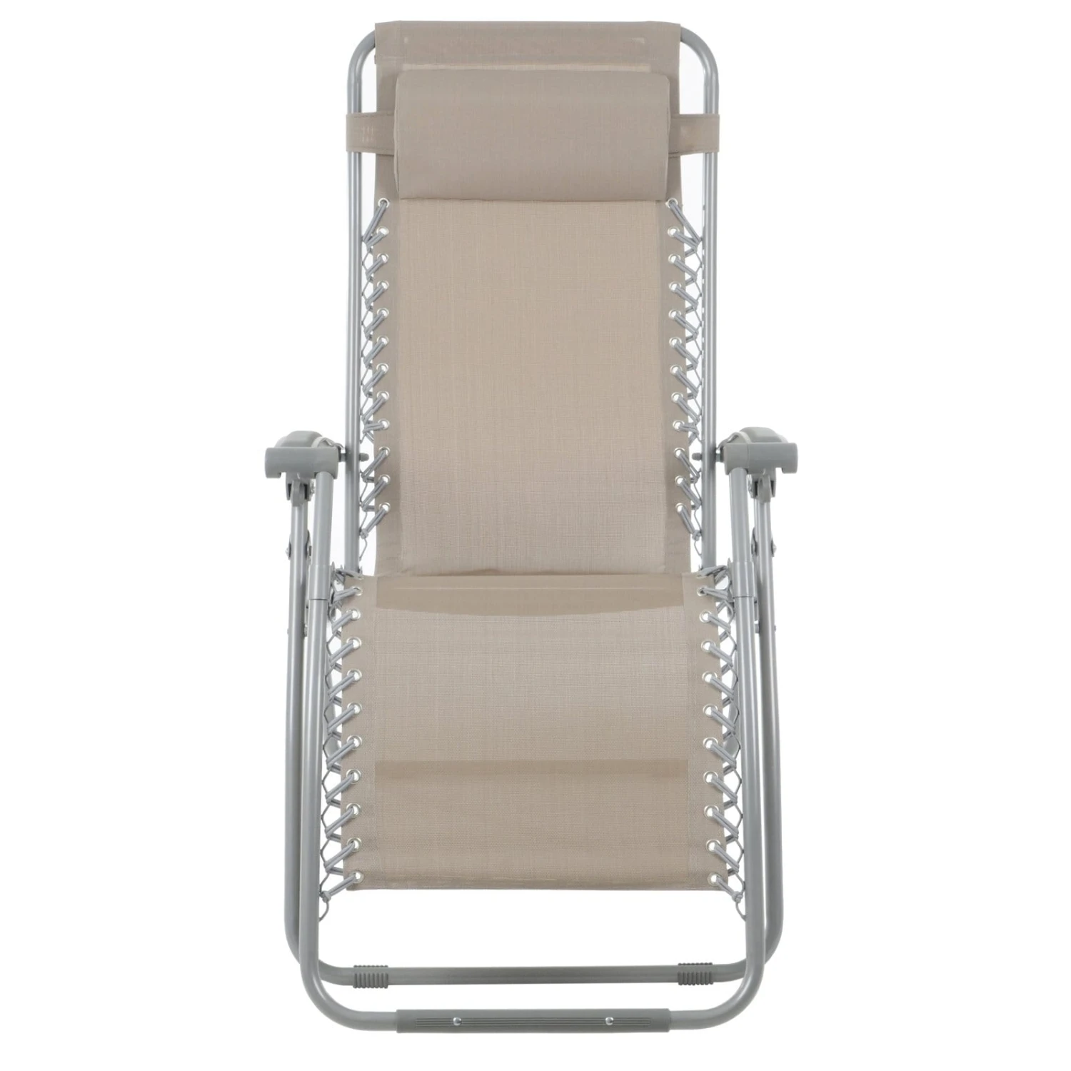 Garden Recliner Chair Taupe Zero Gravity Relaxer Recliner Chair 6 Garden Recliner Chair Taupe Zero Gravity Relaxer Recliner Chair - Image 6