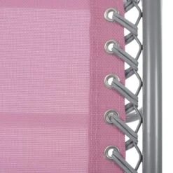 Garden Recliner Chair Wild Rose Pink Zero Gravity Relaxer Texteline -XS-Stock XS6964 1600 6