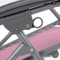 Garden Recliner Chair Wild Rose Pink Zero Gravity Relaxer Texteline -XS-Stock XS6964 1600 8