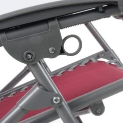 Garden Recliner Chair Persian Red Zero Gravity Relaxer Texteline -XS-Stock XS6965 1600 8