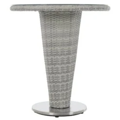 Cone Bistro Set Grey Rattan Garden Table Chairs -XS-Stock XS7014 1600 4