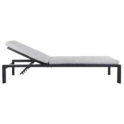 Azuma Grey Sun Lounger Set Garden Recliners Table Aluminium -XS-Stock XS7017 1600 3 opt