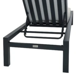 Azuma Grey Sun Lounger Set Garden Recliners Table Aluminium -XS-Stock XS7017 1600 6 opt